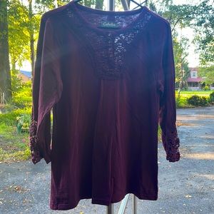 NWOT Cabela’s 3/4” Shirt